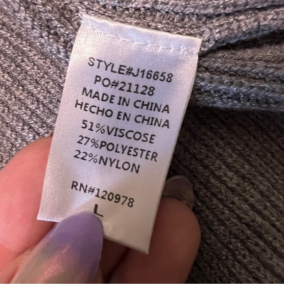 Entro Gray Sweater Vest L - Picture 6 of 7